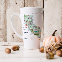 Vintage Travel Postcard | California Latte Mug