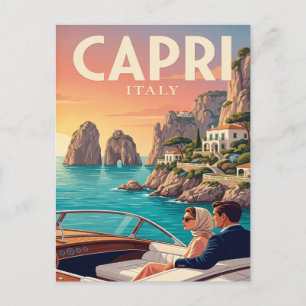 Vintage Travel Postcard Capri Italy