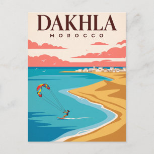 Vintage Travel Postcard Dakhla Morocco