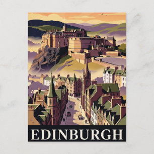 Vintage Travel Postcard EDINBURGH