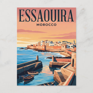 Vintage Travel Postcard Essaouira, Morocco