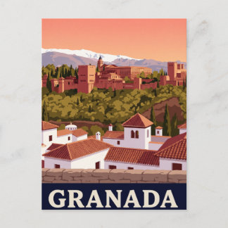 Vintage Travel Postcard Granada