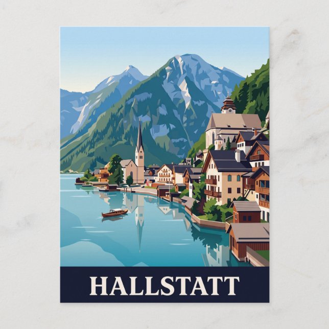 Vintage Travel Postcard | HALLSTATT (Front)
