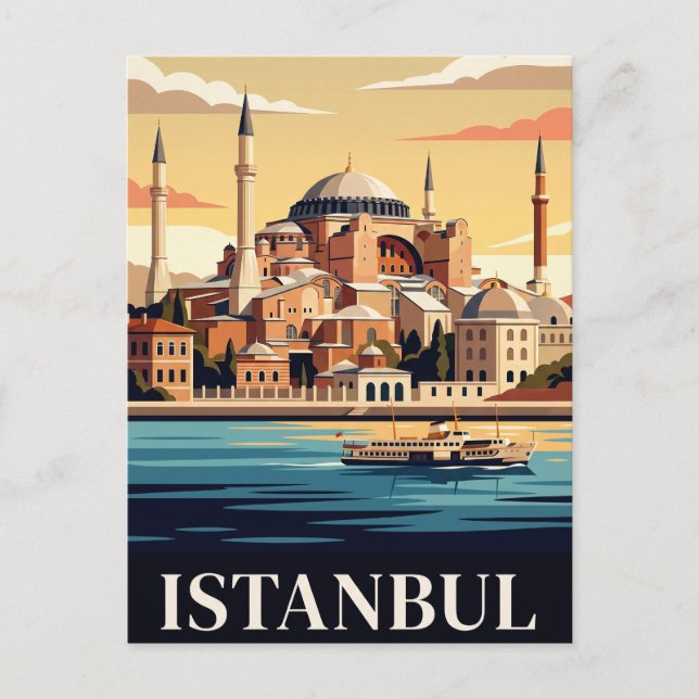 Vintage Travel Postcard | Istanbul (Front)