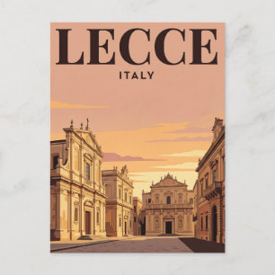 Vintage Travel Postcard Lecce, Italy