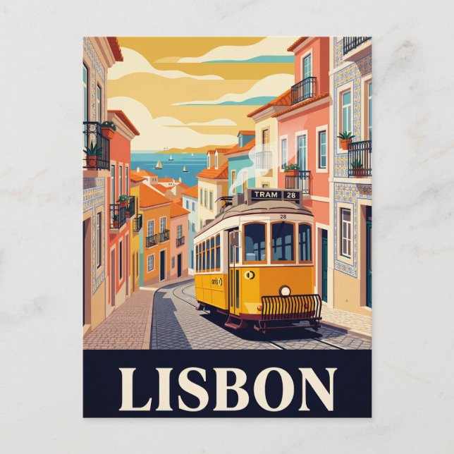Vintage Travel Postcard | LISBON (Front)