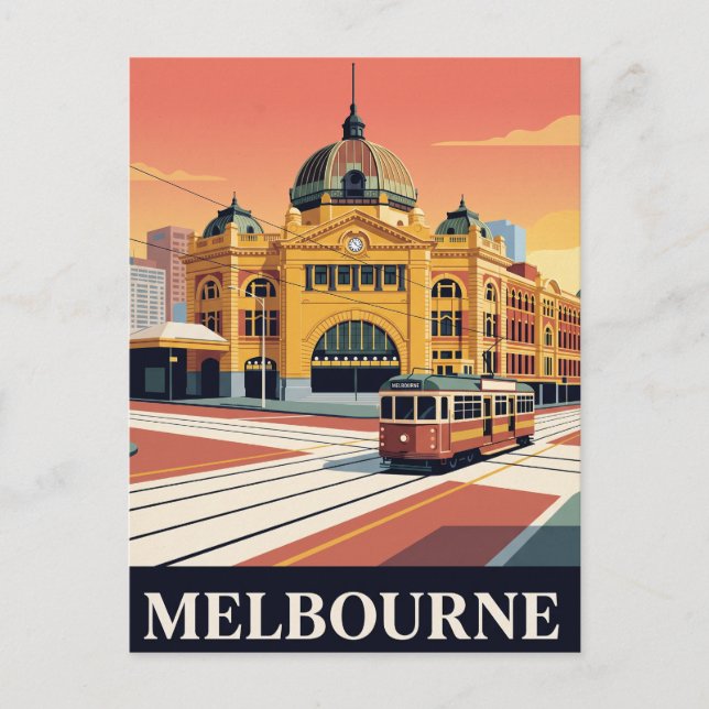 Vintage Travel Postcard | MELBOURNE (Front)