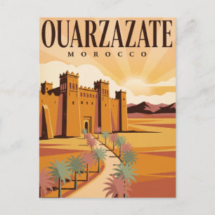 Vintage Travel Postcard Ouarzazate Morocco