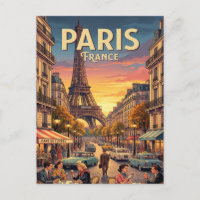 Vintage Travel Postcard | Paris France