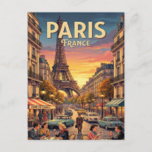 Vintage Travel Postcard | Paris France