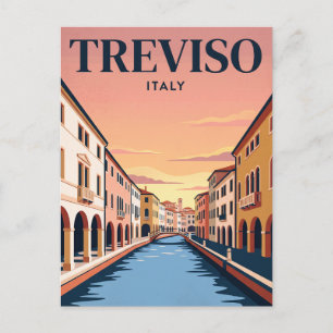 Vintage Travel Postcard Treviso, Italy