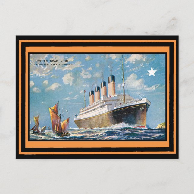 Vintage Travel Poster 69 Postcard (Front)