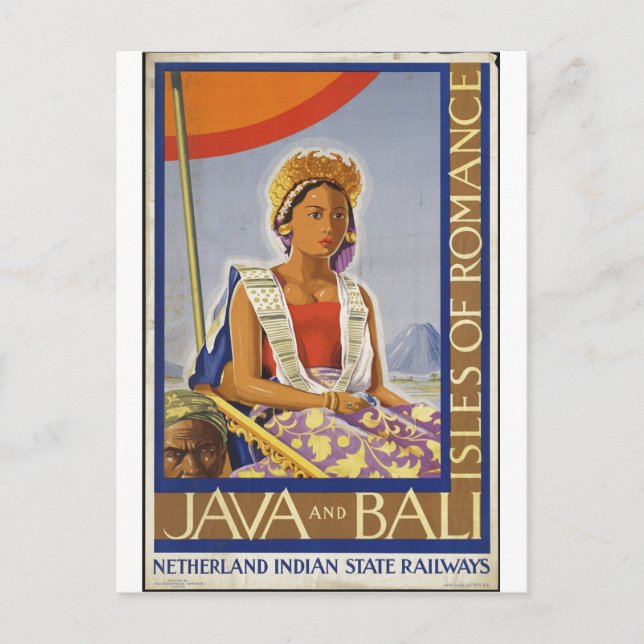 Vintage Travel Poster Ad Retro Prints Postcard (Front)