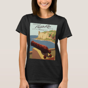 Vintage Travel Poster Art, Discover Puerto Rico! T-Shirt