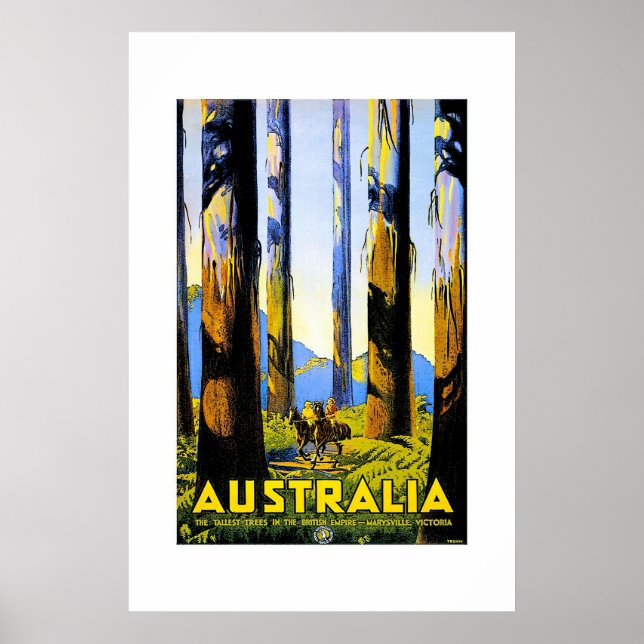 Vintage Travel Poster Australia 2 (Front)