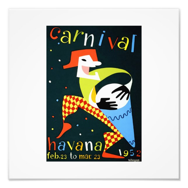 Vintage travel poster carnival (Front)