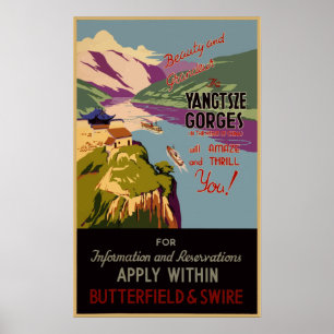 Vintage Travel Poster  China
