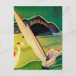 Vintage Travel Poster Donostia San Sebastian Postcard