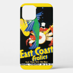 Vintage Travel Poster, East Coast Frolics Seafood iPhone 12 Case