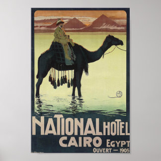 Vintage Travel Poster Egypt Adventure