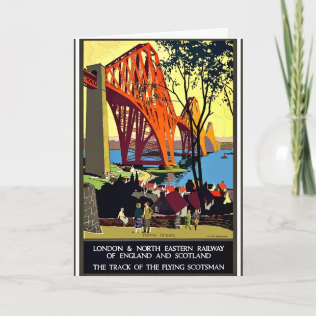 Vintage travel poster - England and Scotland Card (Front)