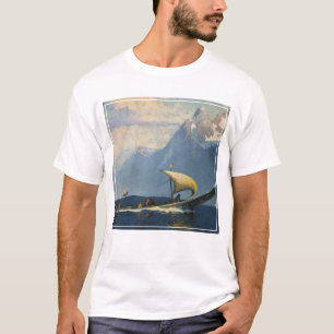 Vintage Travel Poster For Alaska Northern Pacific T-Shirt