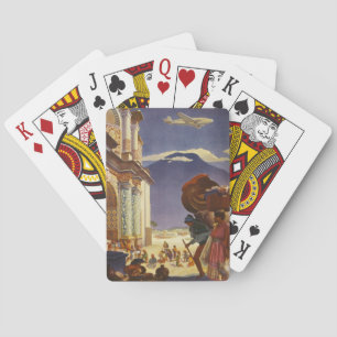 Vintage Travel Poster For Guatemala Playing Cards