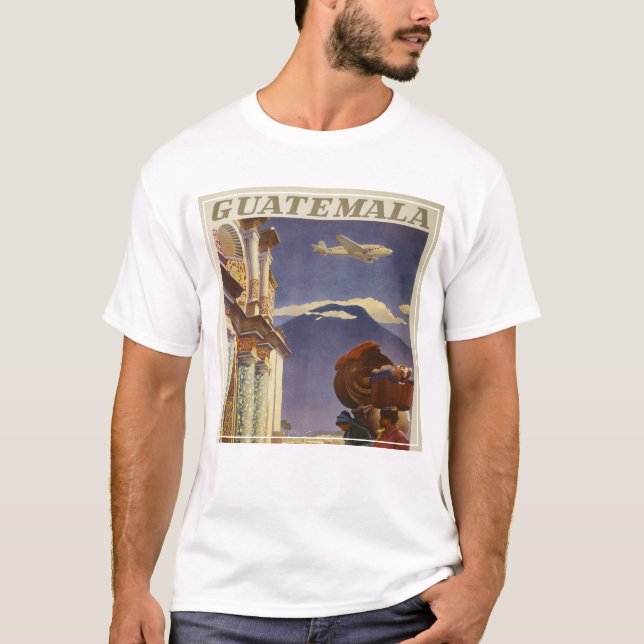Vintage Travel Poster For Guatemala T-Shirt (Front)