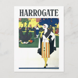 Vintage Travel Poster for Harrogate Postcard