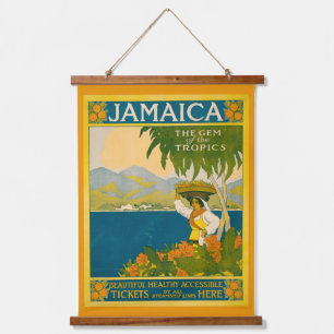 Vintage Travel Poster For Jamaica Hanging Tapestry