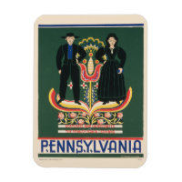 Vintage Travel Poster For Lancaster County, Pa