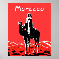 Vintage travel poster for Morocco