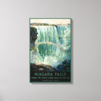 Vintage Travel Poster For Niagara Falls