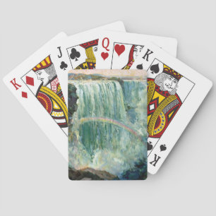 Vintage Travel Poster For Niagara Falls Playing Cards