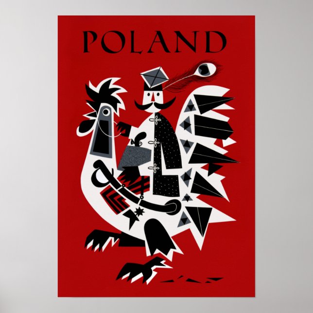 Vintage travel poster for Poland (Front)