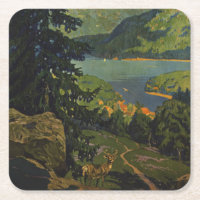 Vintage Travel Poster For The Adirondack Mountains
