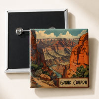Vintage Travel Poster Grand Canyon Colorado River