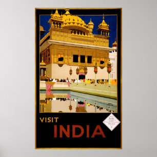 Vintage Travel Poster - India