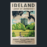 Vintage Travel Poster Ireland Blarney Castle<br><div class="desc">Vintage Travel Poster Ireland Blarney Castle Fine Art Giclee Print (Reproduction) circa 1930.  Please customise the poster size,  texture,  border and/or frame to suit your taste.</div>