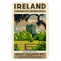 Vintage Travel Poster Ireland Blarney Castle