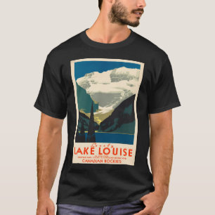 Vintage Travel Poster Lake Louise T-Shirt