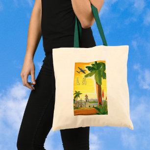 Vintage Travel Poster, Los Angeles, California Tote Bag