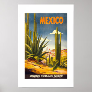 Vintage Travel Poster Mexico