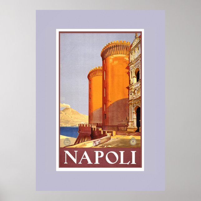 Vintage Travel Poster Napoli (Front)