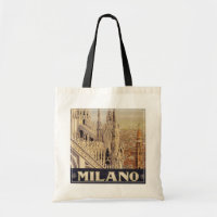 Vintage Travel Poster Of Cathedral In Milan, Italy
