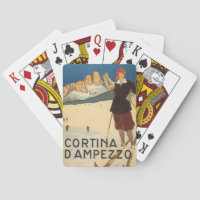 Vintage Travel Poster Of Cortina D'ampezzo, Italy