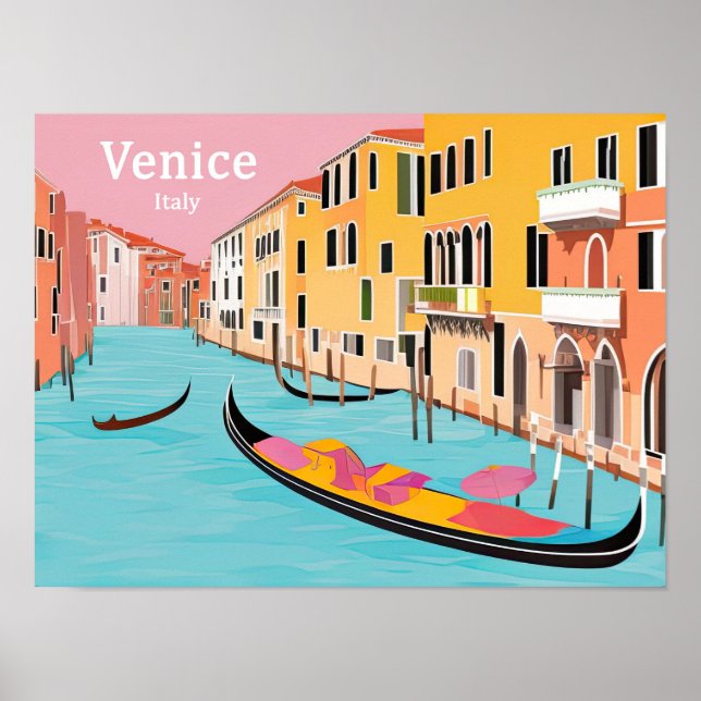 Vintage travel poster of Venice (Front)
