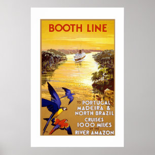 Vintage Travel Poster Portugal Brazil