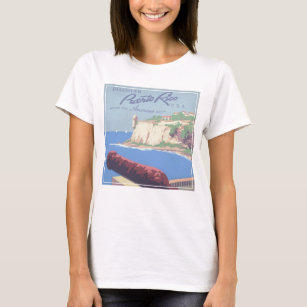 Vintage Travel Poster Promoting Puerto Rico T-Shirt