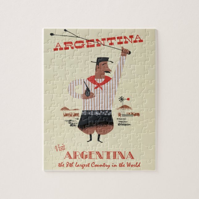 Vintage Travel Poster Puzzle (Vertical)